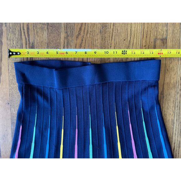 Anthropologie Maeve Multicolor Knit Flare Midi Skirt  Women's Size XL - Picture 7 of 9